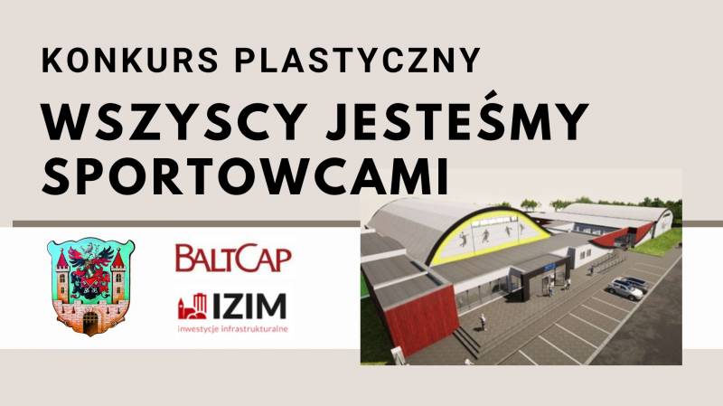 plakat do konkursu plastycznego "Wszyscy jesteśmy sportowcami"